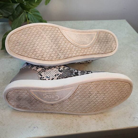 Circus by Sam Edelman Deszi High Top 9 Gray Silver Snakeskin - Picture 7 of 7